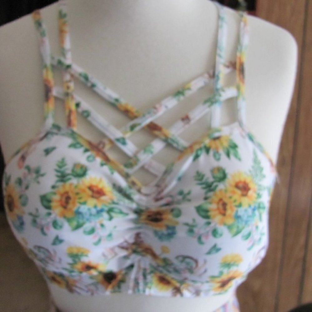 SUNFLOWER BRALETTES WITH SUPPORT PADS